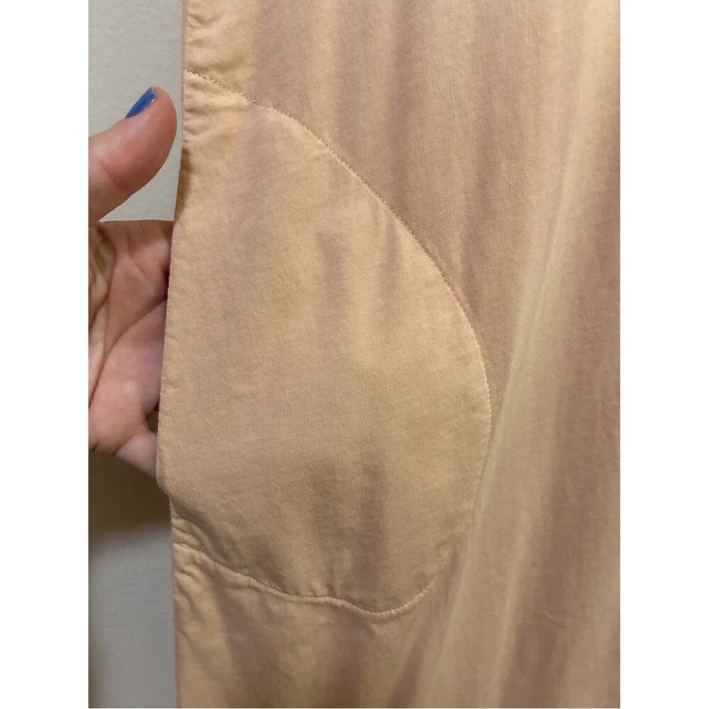 ATM sleeveless Ombre Shift Dress in White to Blush size xs